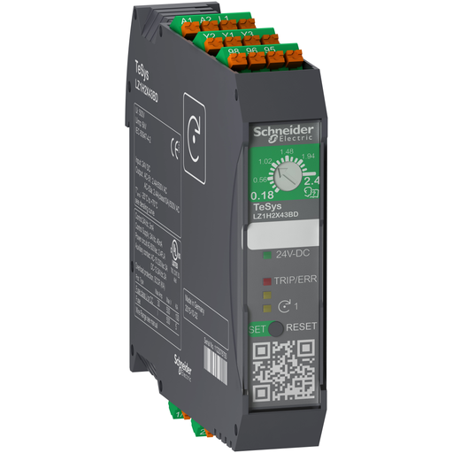 [SCHLZ1H2X43BD] TeSys H - démarreur hybride - 1 sens - 0,75kW 400V - cde 24Vcc - ressort
