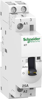[SCHA9C25732] Acti9 iCT - Contacteur à commande manuelle - 2P - 25A - 2NO - 230/240Vca - 50Hz