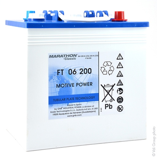 [ENIAMP80151] Batterie(s) Batterie traction MARATHON Classic FT06200 6V 235Ah Auto