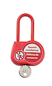 [CATAL2603333] Cadenas de condamnation rouge, anse isolée H 50 mm Ø 6,2 mm, clé 3333.