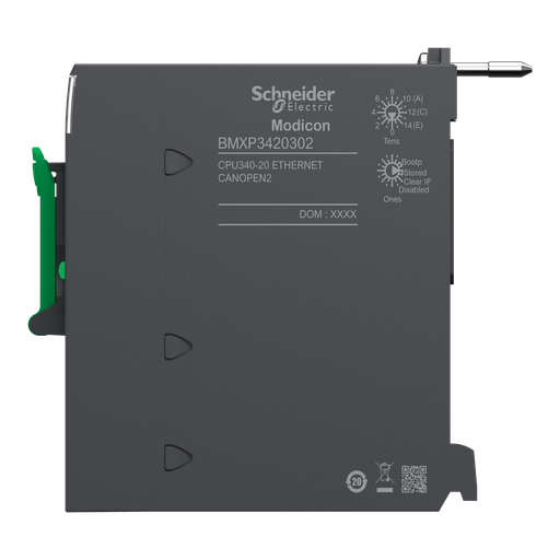 [SCHBMXP3420302] Modicon M340 - processeur - 1024 E/S TOR 256 E/S ANA - 1CAN - 1Eth