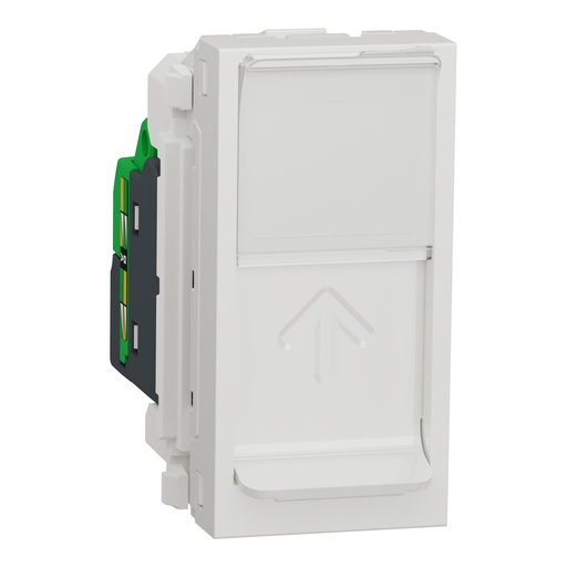 [SCHNU344718] Unica - prise RJ45 simple - cat 6 FTP - 1 mod - Blanc - méca seul
