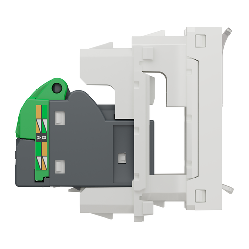 [SCHNU344718] Unica - prise RJ45 simple - cat 6 FTP - 1 mod - Blanc - méca seul
