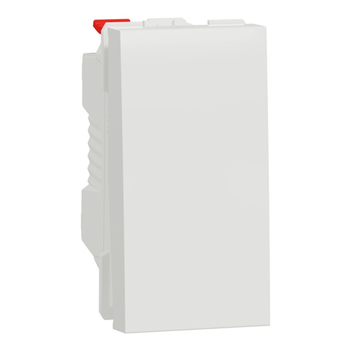 [SCHNU310620] Unica - bouton-poussoir NO - 10A - connex rapid - 1 mod - Blanc anti - méca seul