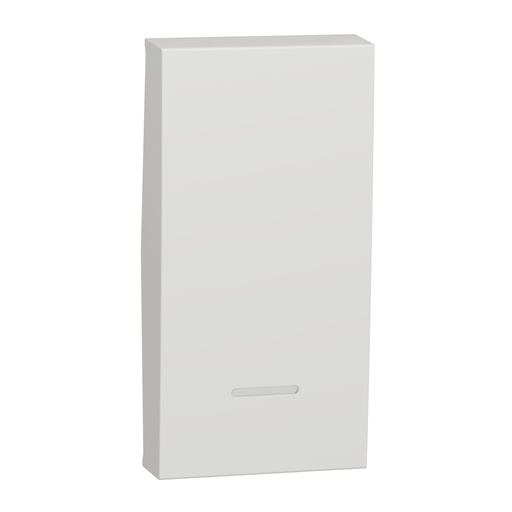 [SCHNU910018N] Unica - enjoliveur interrupteur ou bouton-poussoir lumineux - 1 mod - Blanc