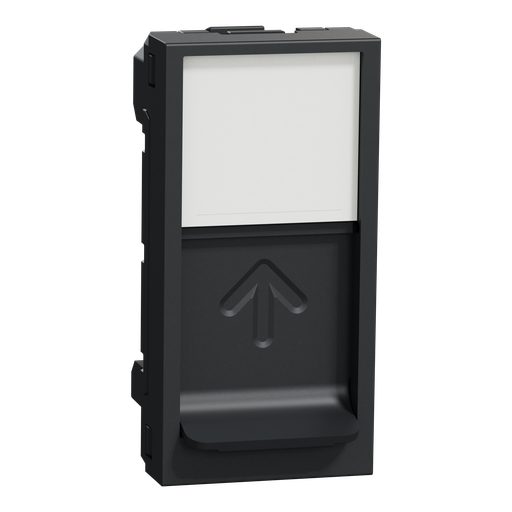 [SCHNU946054] Unica - prise pour 1 RJ45 Keystone/Systimax - 1 mod - Anthracite - méca seul