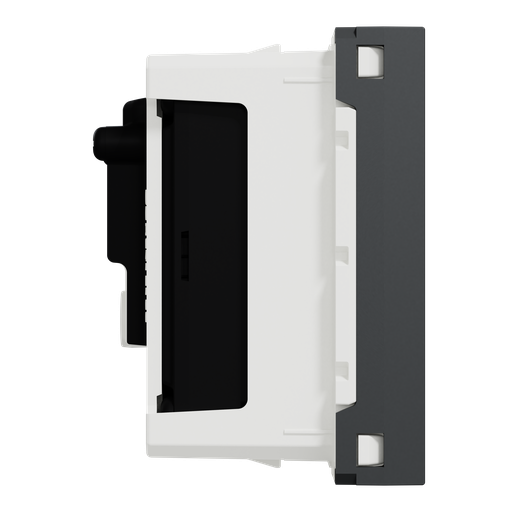 [SCHNU345154] Unica - prise TV + FM - individuel - 2 mod - Anthracite - méca seul