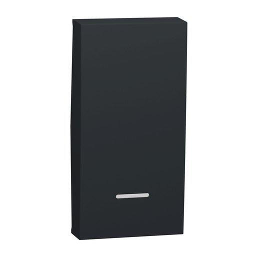 [SCHNU910054N] Unica - enjoliveur interrupteur ou bouton-poussoir lumineux - 1 mod - Anthrac