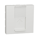 [SCHNU941118T] Unica - prise pour 1 RJ45 S-One - spéciale goulotte - 2 mod - Blanc - méca seul