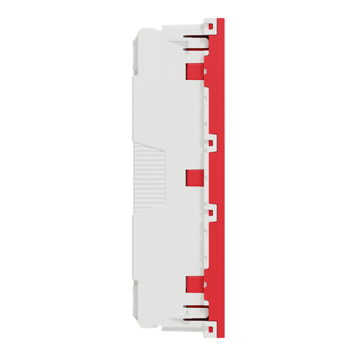 [SCHNU307903] Unica - prise triple 2P+T - FR - 45° - Rouge - méca seul