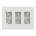 [SCHNU123418] Unica - boîte de concentration saillie complète - 3 col de 4 mod - Blanc