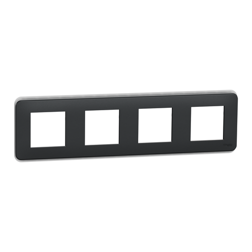[SCHNU400854] Unica Pro - plaque de finition - Anthracite - 4 postes