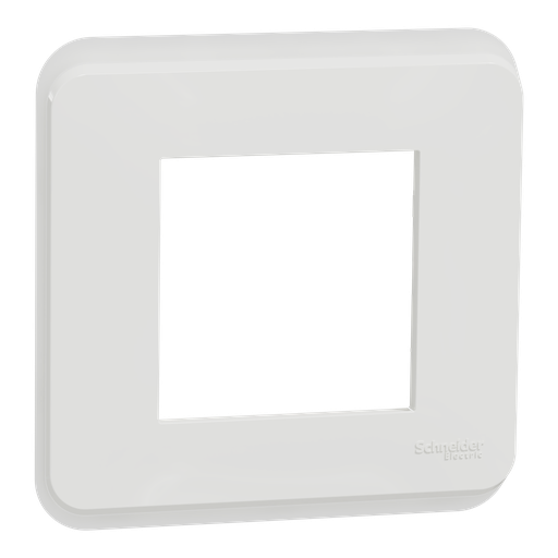 [SCHNU400220] Unica Pro - plaque de finition - Blanc antibactérien - 1 poste
