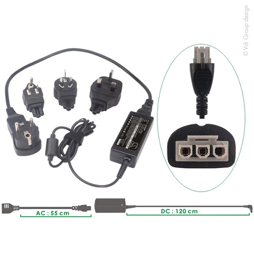 [ENILEX9006] Unité(s) Alimentation pour imprimante HP (0957-2242,0957-2289...) prises EU, UK,