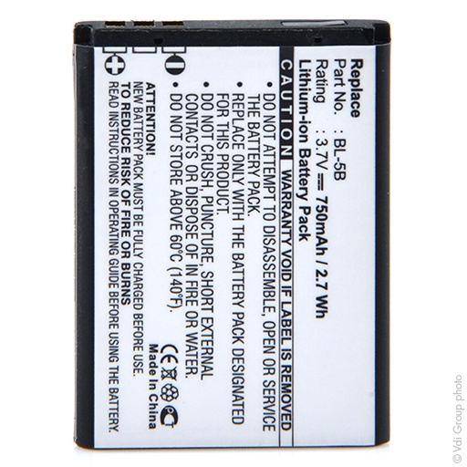 [ENIGML9042] Blister(s) x 1 Batterie téléphone portable pour Nokia 3.7V 750mAh