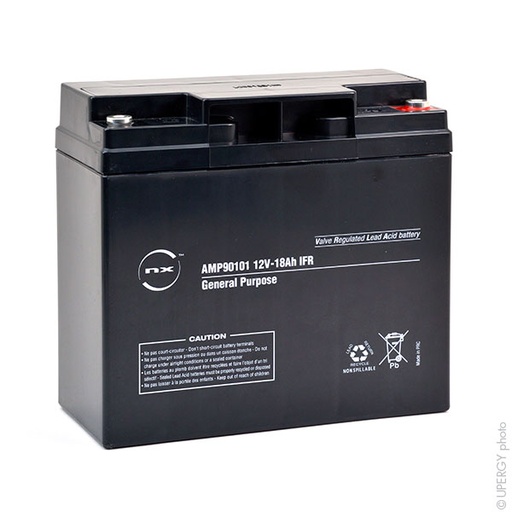 [ENIAMP90101] Unité(s) Batterie plomb AGM NX 18-12 General Purpose IFR 12V 18Ah M5-F