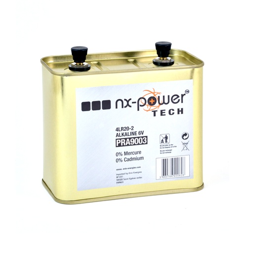 [ENIPRA9003] Pile(s) Pile alcaline 4LR20-2 Nx-Power Tech Métal 6V 24Ah