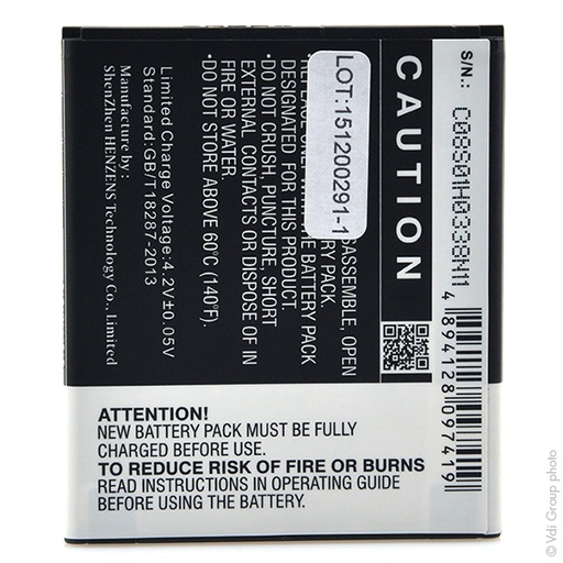 [ENIGML90707] Blister(s) x 1 Batterie téléphone portable pour Explay 3.7V 2000mAh