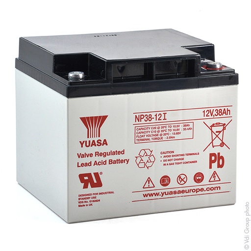 [ENIAMP9216] Batterie(s) Batterie plomb AGM YUASA NP38-12I 12V 38Ah M5-F
