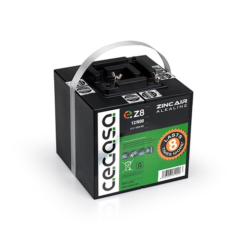 [ENIPRD1721] Pile(s) Pile depolarisation air alcaline eZ8 12/600 12V 600Ah