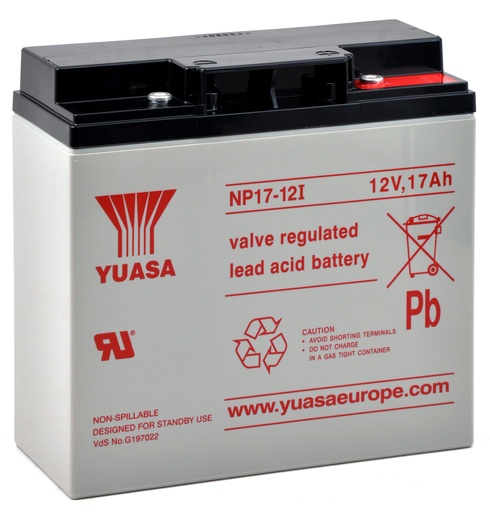 [ENIAMP9232] Batterie(s) Batterie plomb AGM YUASA NP17-12I 12V 17Ah M5-F