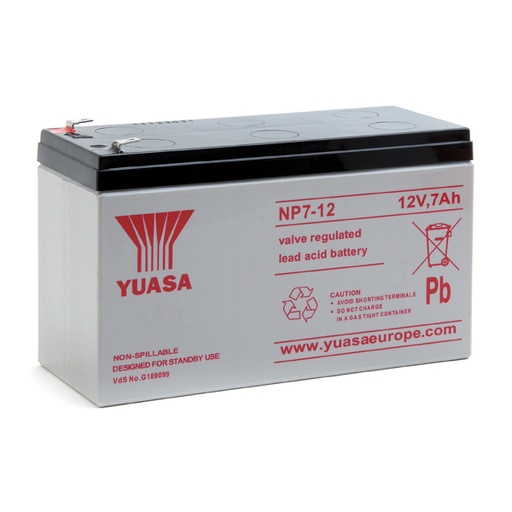 [ENIAMP9221] Batterie(s) Batterie plomb AGM YUASA NP7-12 12V 7Ah F4.8