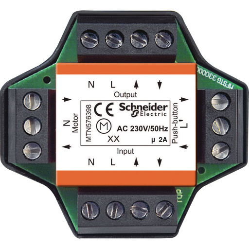 [SCH576398] Merten - Relais multiple encastré pour pilotage moteurs de volets - 6A 250VCA