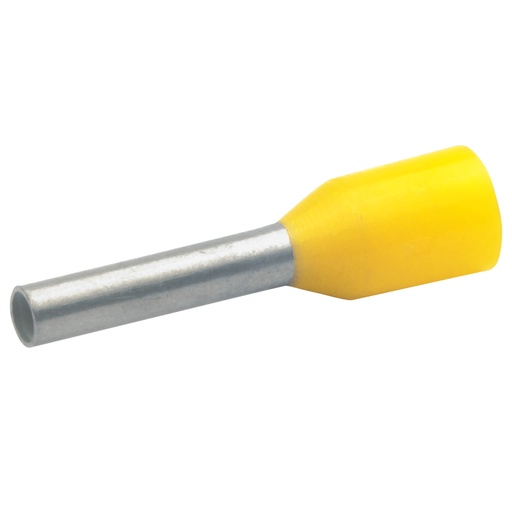 [KLK167/8] Embout de câblage isolé jaune 0,25mm² - longueur 8mm -selon NCF 63-023