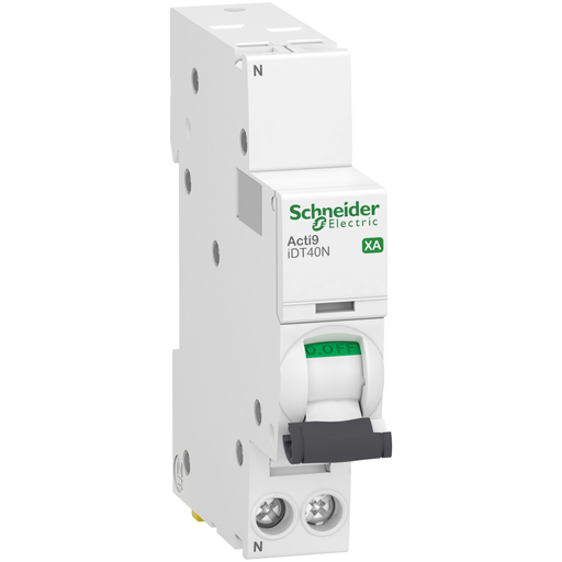 [SCHA9PE4616] Acti9 iDT40N XA - Disjoncteur modulaire - auto/vis - 1P+N - 16A - C - 6000A/10kA