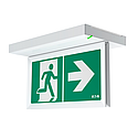 [LUM16125] BAES évacuation SATI - 45lm/1h - IP43 IK07 - Pose mur/plafond - Visibilité+