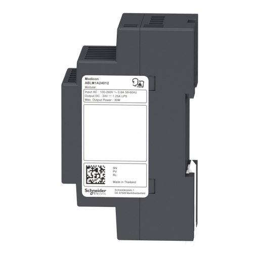 [SCHABLM1A24012] Modicon ABL - alimentation à découpage - 1,2A - 100à240Vca mono/biphasé - 24Vcc