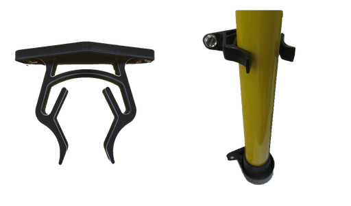 [CATCI-15-D] support mural perche diam 39 mm, plastique semi-rigide.