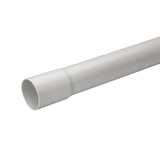 [SCHIMT50640] Mureva Tube - conduit rigide tulipé PVC gris - Ø40mm/3m - au mètre linéaire