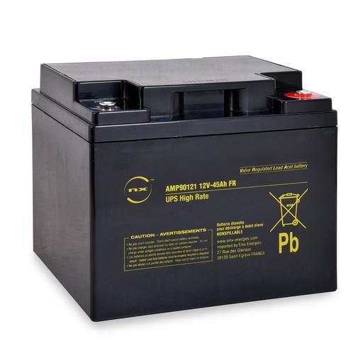 [ENIAMP90121] Unité(s) Batterie onduleur (UPS) NX 45-12 UPS High Rate FR 12V 45Ah M6-F