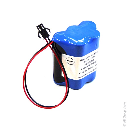 [ENIMGH00799] Unité(s) Batterie Nimh 5x AA  5S1P ST7 6V 2Ah Molex