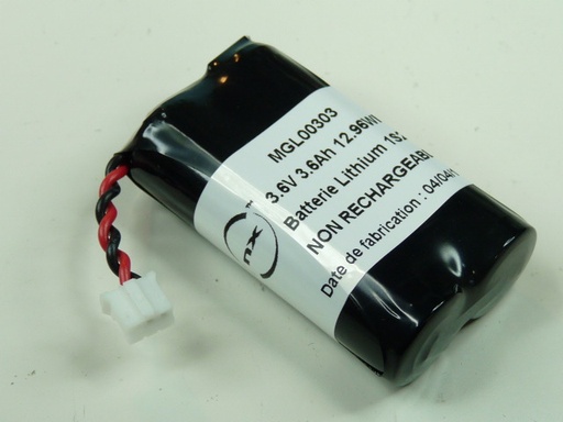 [ENIMGL00303] Pack(s) Batterie lithium 2x ER14505H 1S2P ST1 3.6V 5.2Ah JST