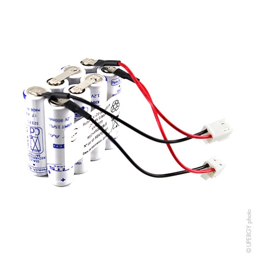 [ENIMXN0077] Pack(s) Batterie Nicd 8x  AA HT (2x) 4S1P  ST2  (2x) 4.8V 0.8Ah JST