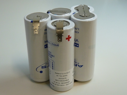 [ENIMXN0079] Pack(s) Batterie Nicd 5x  F  HT 5S1P  ST7 6V 7Ah FAST
