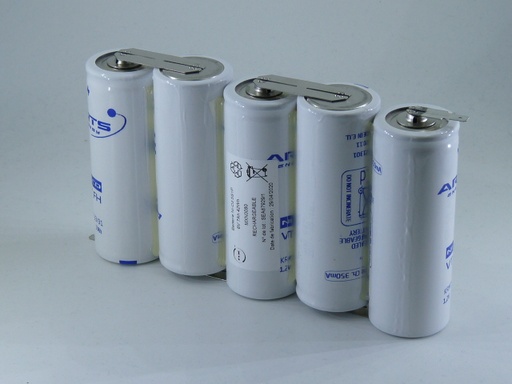 [ENIMXN0080] Pack(s) Batterie Nicd 5x  F  HT 5S1P  ST1 6V 7Ah FAST