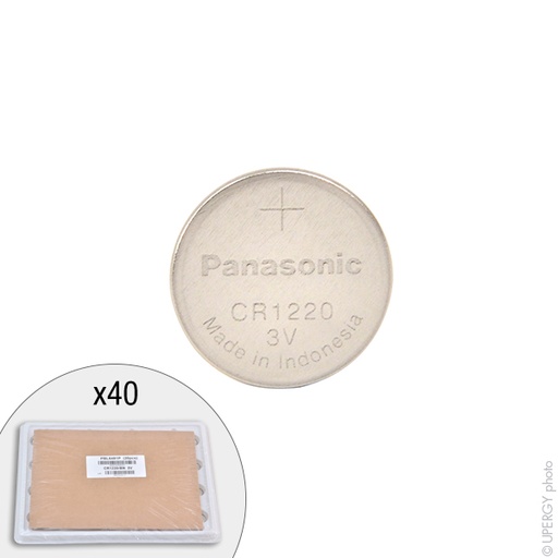 [ENIPBL6481P] Plateau(x) de 40 Pile bouton lithium CR1220/BN PANASONIC 3V 35mAh