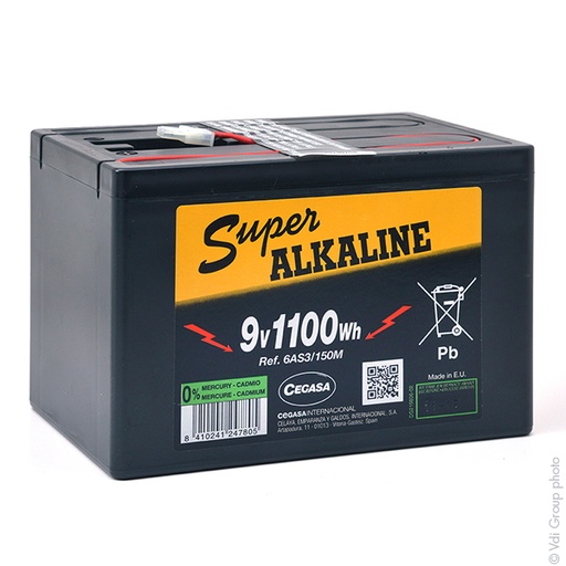 [ENIPRD1716] Pile(s) Pile depolarisation air alcaline eZ8 9/150M 9V 150Ah