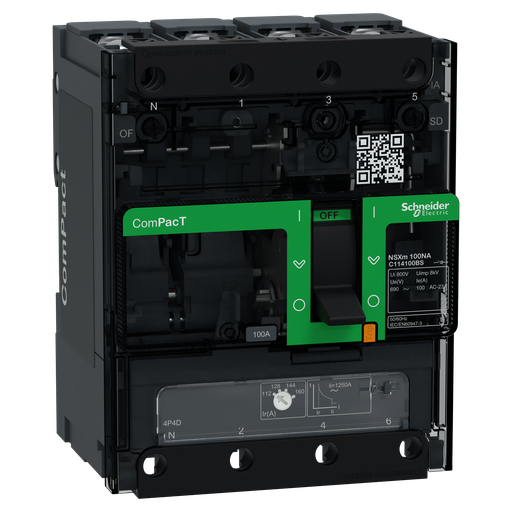 [SCHC114100BS] ComPacT NSXmNA - interrupteur-sectionneur - 100A - 4P - borne à cosses