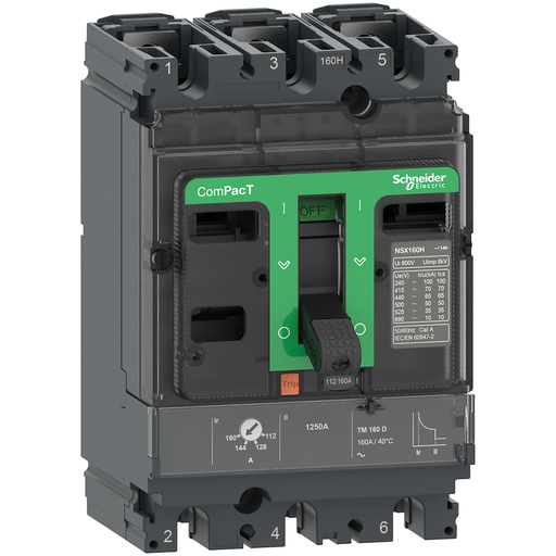 [SCHC10R3TM100] ComPacT NSX100R - Disjoncteur - TM-D 100A - 3P3D - 200kA pour NSX100R