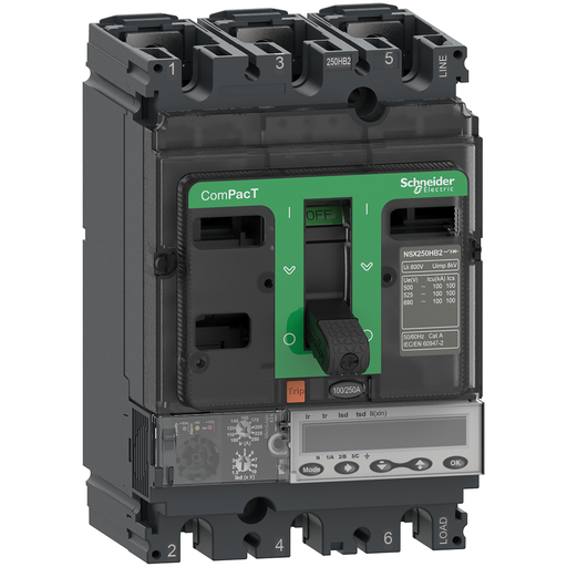 [SCHC25W35E160] ComPacT NSX250HB2 - Disjoncteur - MicroLogic 5.2E 160A - 3P3D - 100kA - fixe