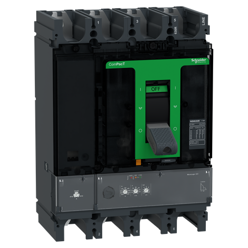 [SCHC63R42D630] ComPacT NSX630R - Disjoncteur - MicroLogic 2.3 630A - 4P4D - 200kA - fixe