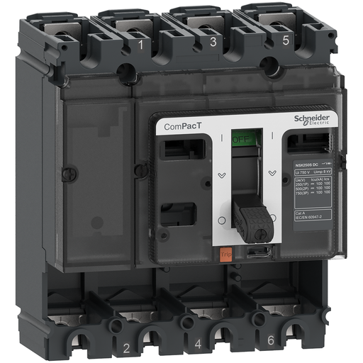 [SCHC16S4D] ComPacT NSX160S DC - Bloc de coupure CC sans déclencheur - 160A - 4P - 100kA