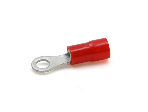 [CEMRFM4] Cosse préisolée ronde rouge (0,25 à 1,5 mm²) - Diam. 4 mm